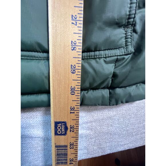 L.L. Bean Mens Medium Green 80% Down Fill Hooded Puffer Jacket Zip Front Outdoor - Picture 5 of 6